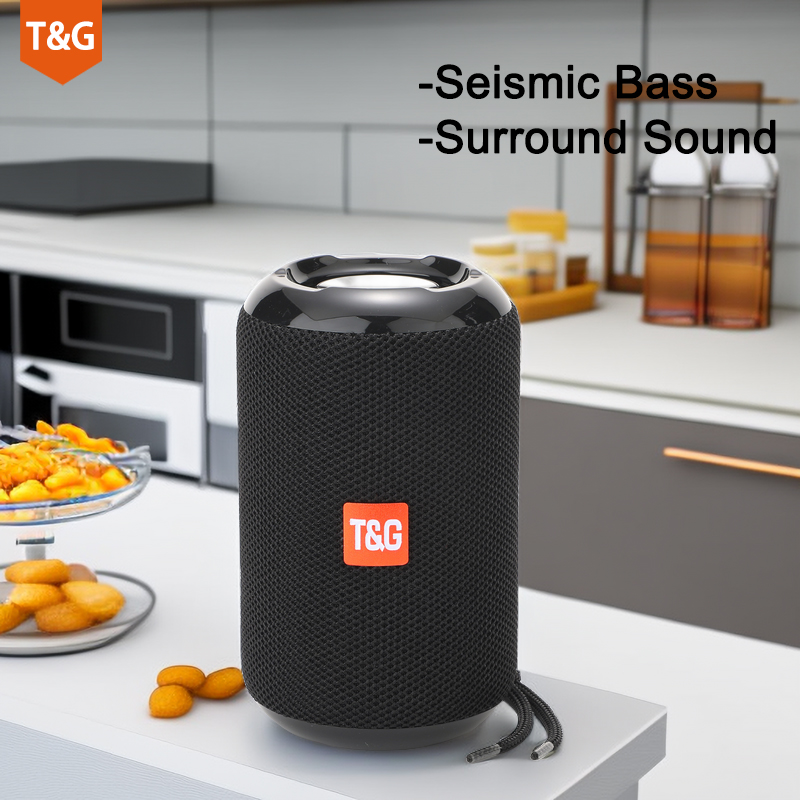 TG264 Portable Bluetooth Speaker Camping/Outdoor/Versatile Stereo Speaker TWS Stereo/Free Call /FM/TF Card/USB Flash Drive. 