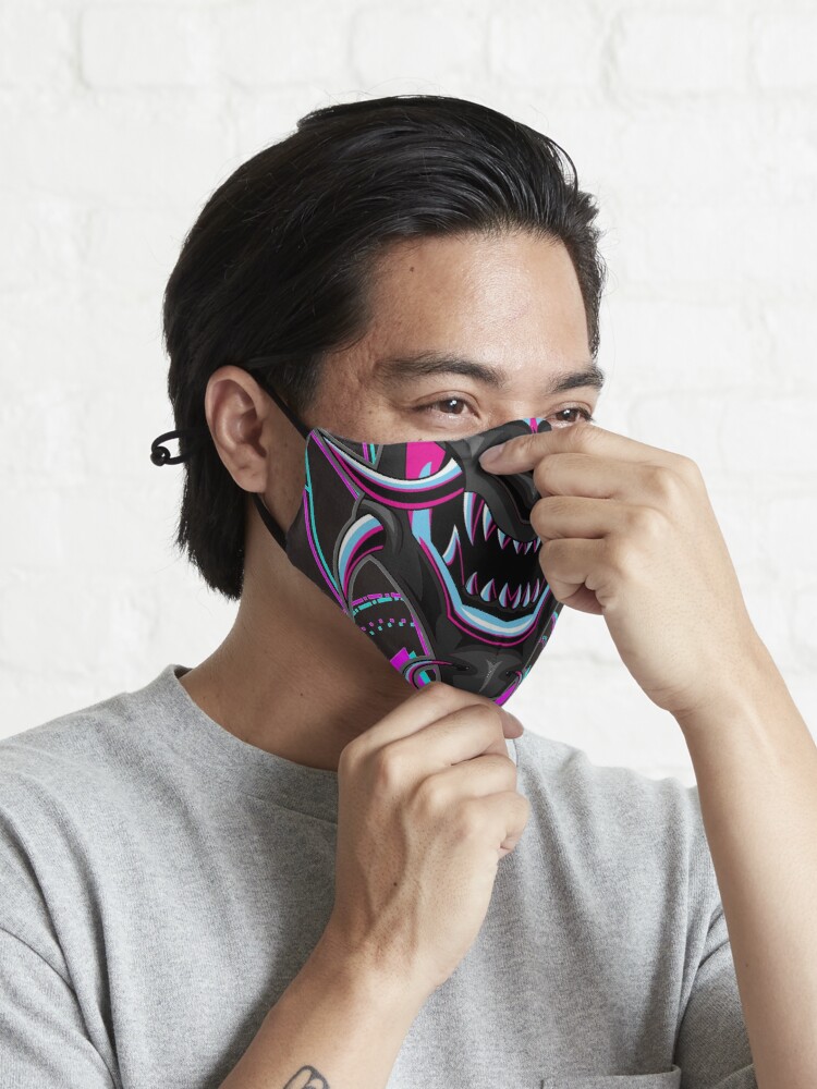 Yokai Oni Masked Samurai Anime Series Stylish FaceMask For Men And Women. 
