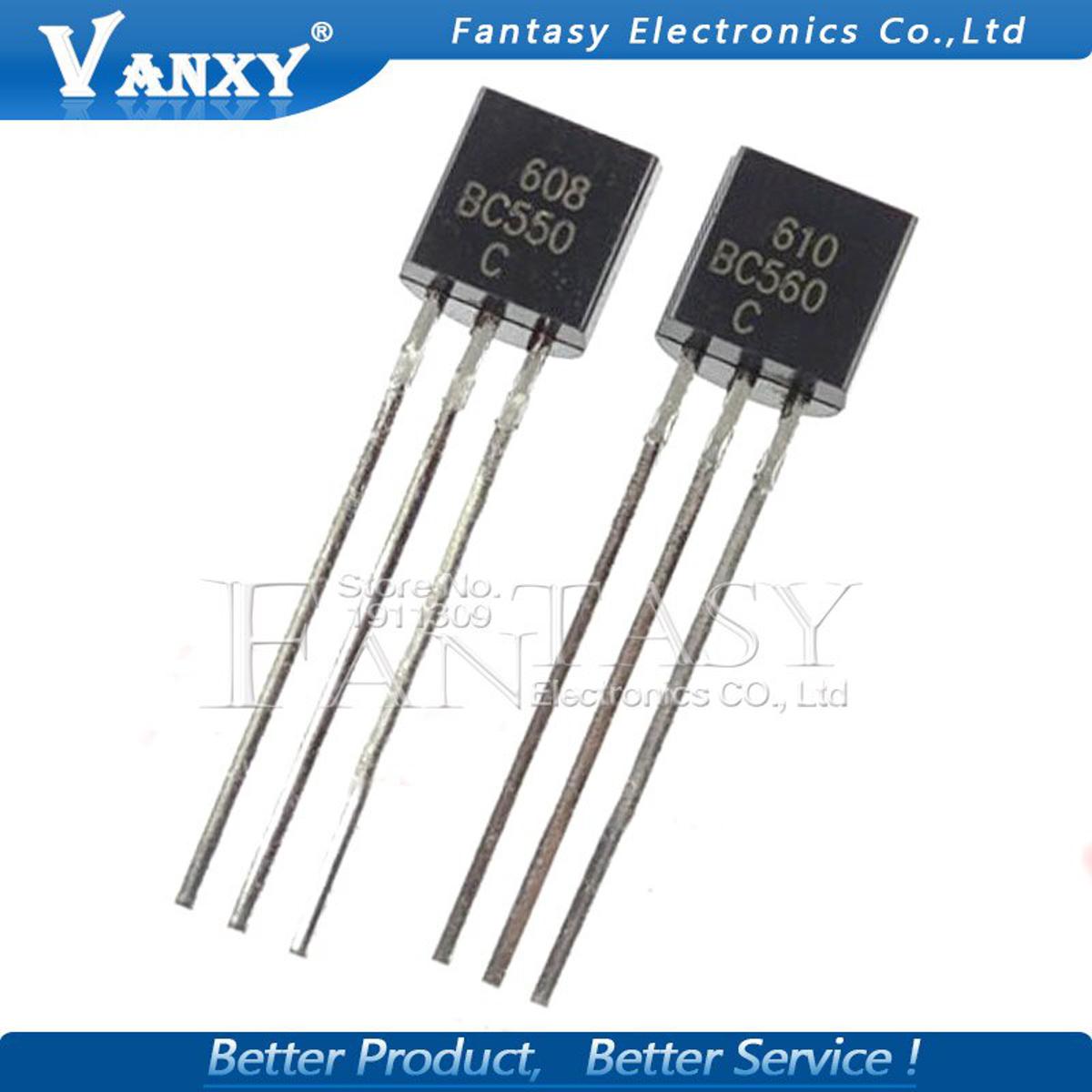【happy one】100PCS + BC560C 50pcs BC550 BC560 TO92 Transistor 45V 0.1A TO-92
