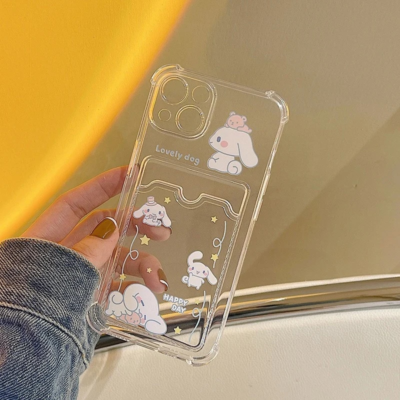 Sanrio Cinnamoroll Phone Cases For iPhone 14 13 12 11 Pro Max X XR XS 8 7 Plus Transparent Shockproof Silicone Hello Kitty Case. 