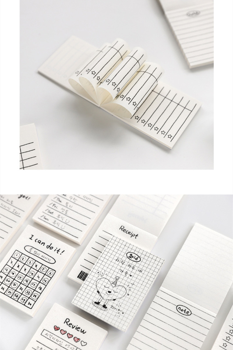 Panda Online 50 Sheets Basic Memo Pad Check Wishlist Weekly Plan Time Manage Diary Note Memo Paper Diary Journal Decorative Scrapbooking. 