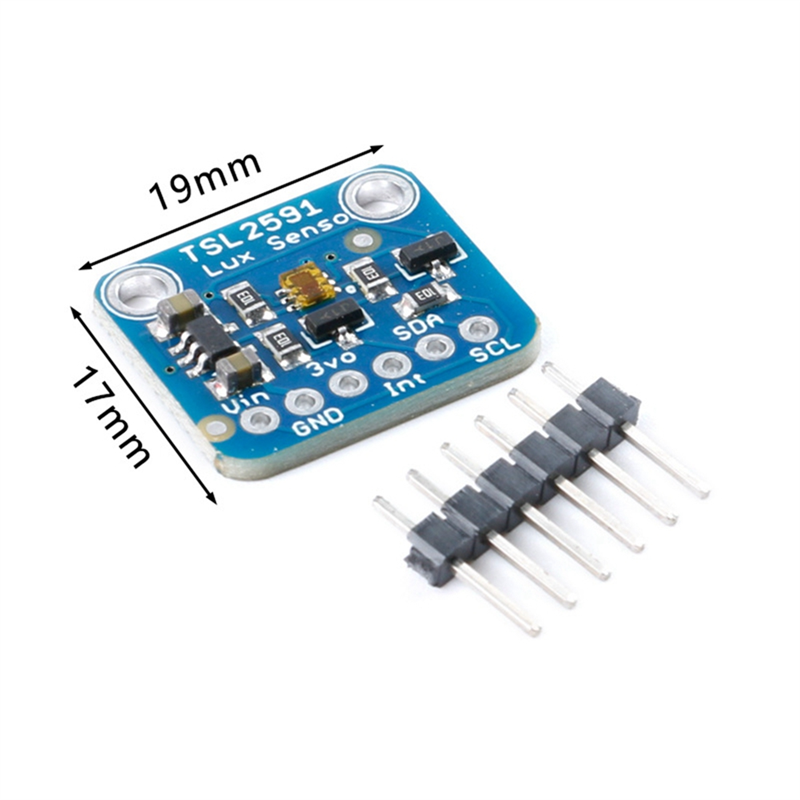 3X TSL2591 Digital Light Sensor Breakout Module High Dynamic Range IR Infrared Full Spectrum Diodes Detect 3.3V-5V. 