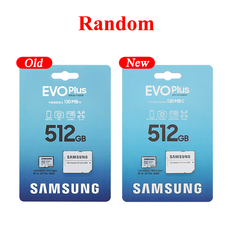 Samsung EVO Plus micro sd Card 128GB 256GB 512GB U3 A2 V30 C10 MicroSDXC 64GB A1 V10 High Speed up to 130MB/s UHS-I Memory Card. 