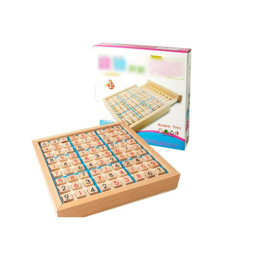 Sudoku Chess Digits 1 to 9 Intelligent Fancy Educational Wood Toy for Kids Adults. 