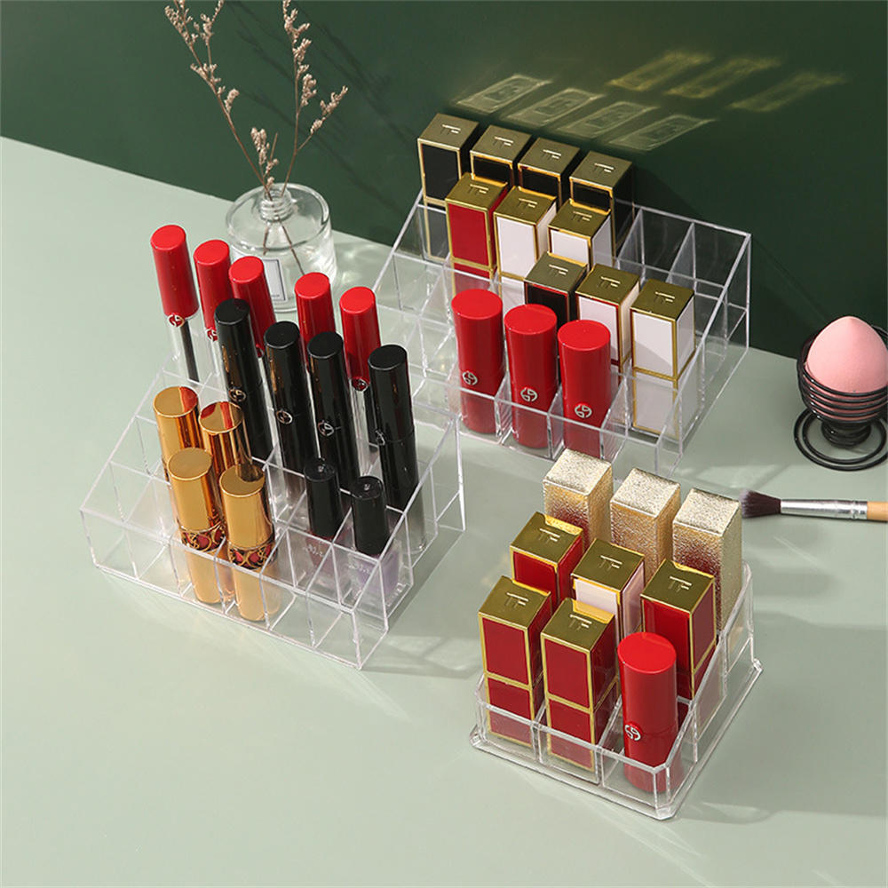 Lipstick Box Cosmetics Organizer Storage Box Lipstick Display Stand Nail Polish Holder. 