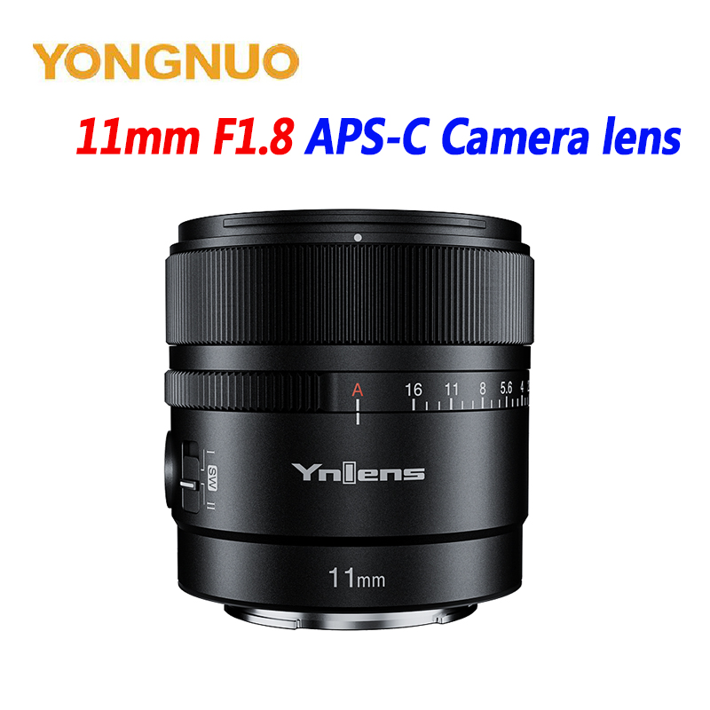 In Stock YongNuo 11mm F1.8 APS-C Camera lens Ultra Wide Angle Auto-Focus lens For Sony E ZEV-10 A6500 Series Mount Cameras. 