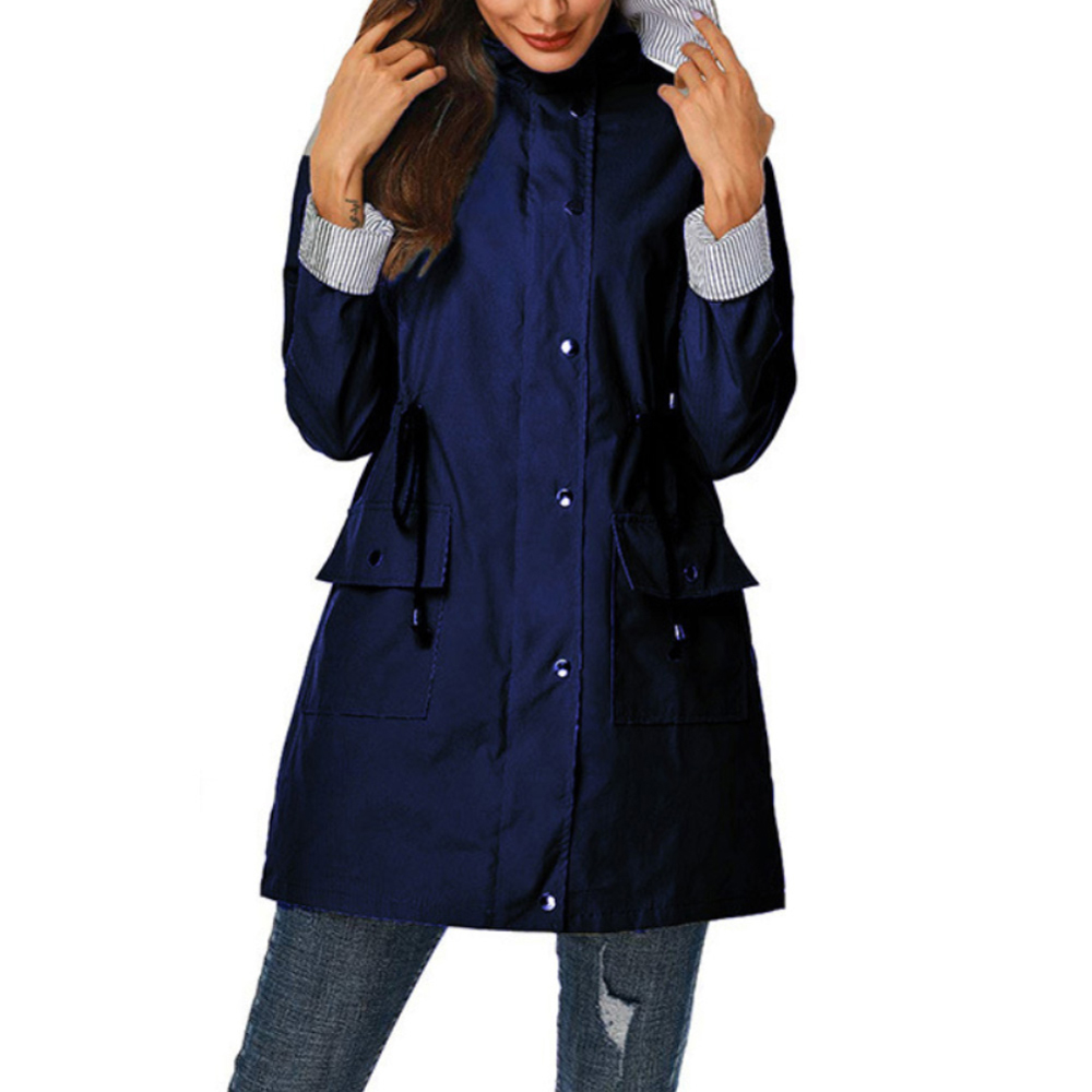 drawstring waterproof jacket