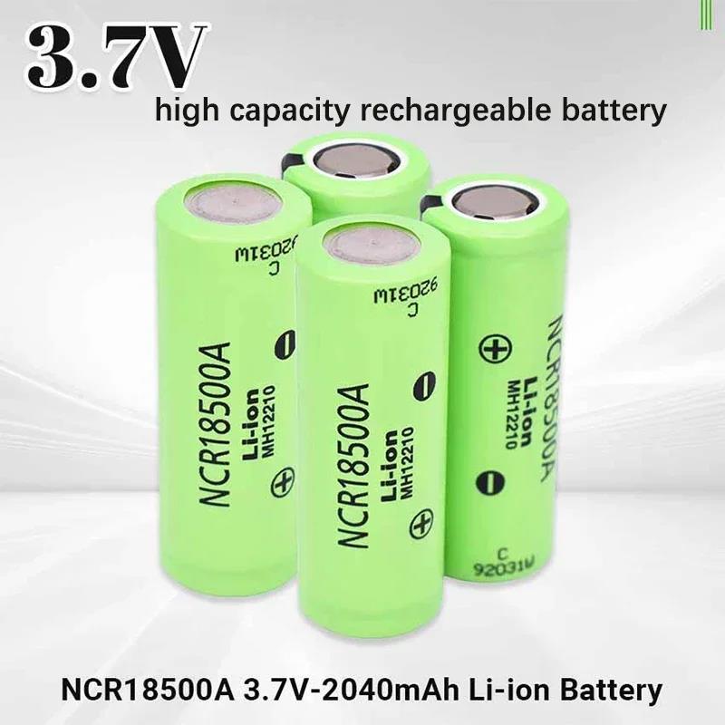 New high-quality 18500 3.7V 2040mAh NCR18500A 3.7V battery for flashlights, toy flashlights, etc lithium battery. 