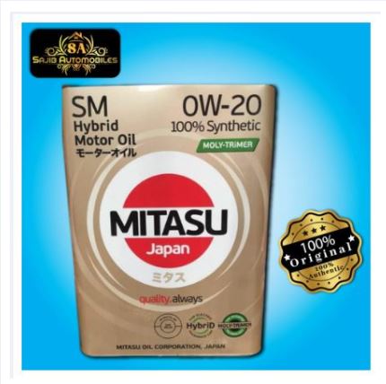 Hybrid Mitasu 0W20 Full Synthetic Motor Oil JAPAN 4L