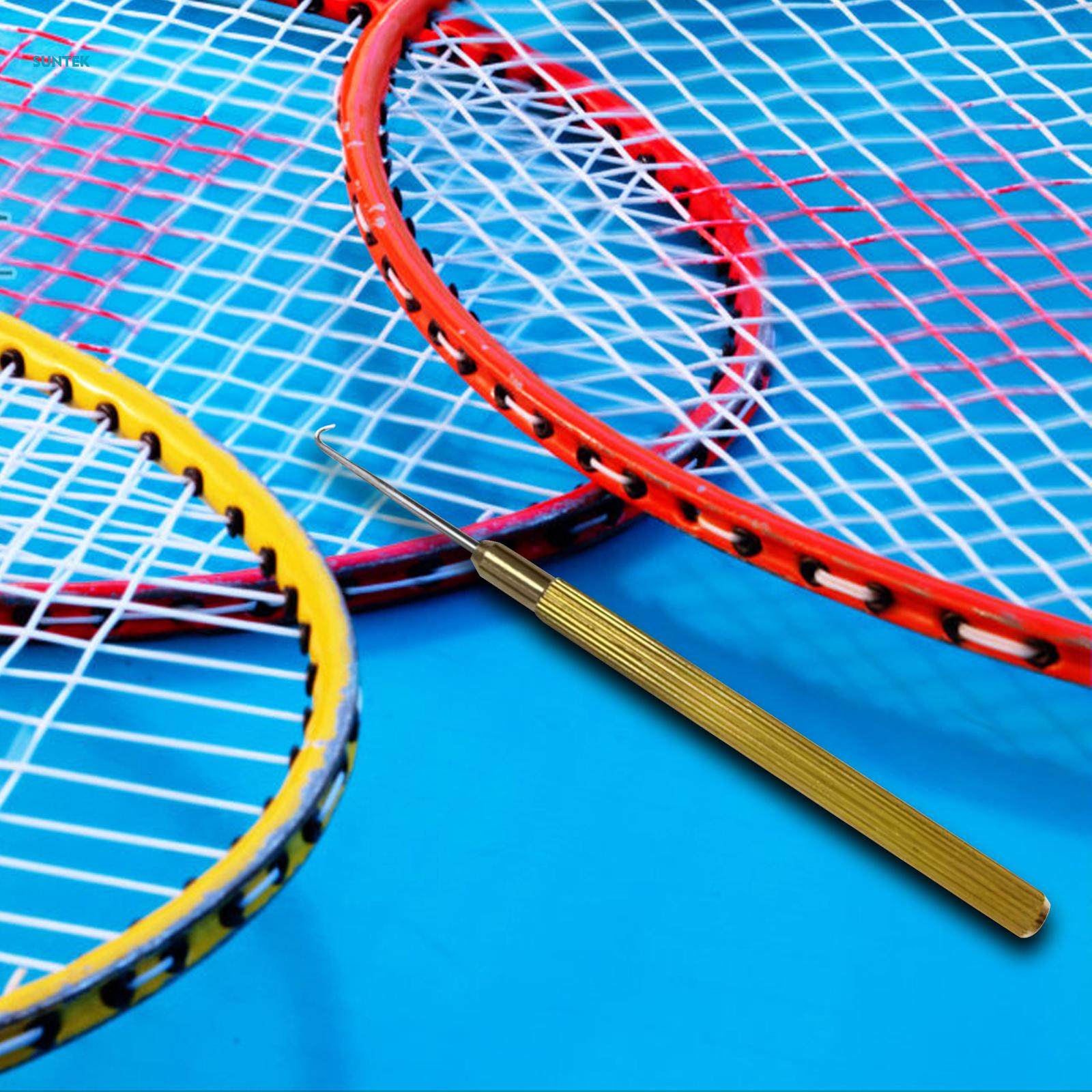 Tennis Racket Stringing Tool, Pull Hook Strong Easy to Use Threading Hook Non Racket String. 