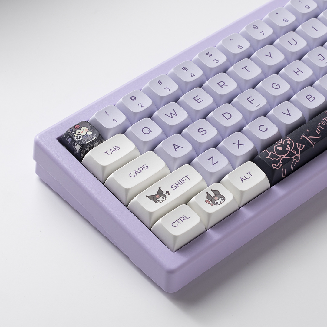 Kulomi 146 keycaps xda height full set PBT material mechanical keyboard two-dimensional personality sublimation keycaps. 