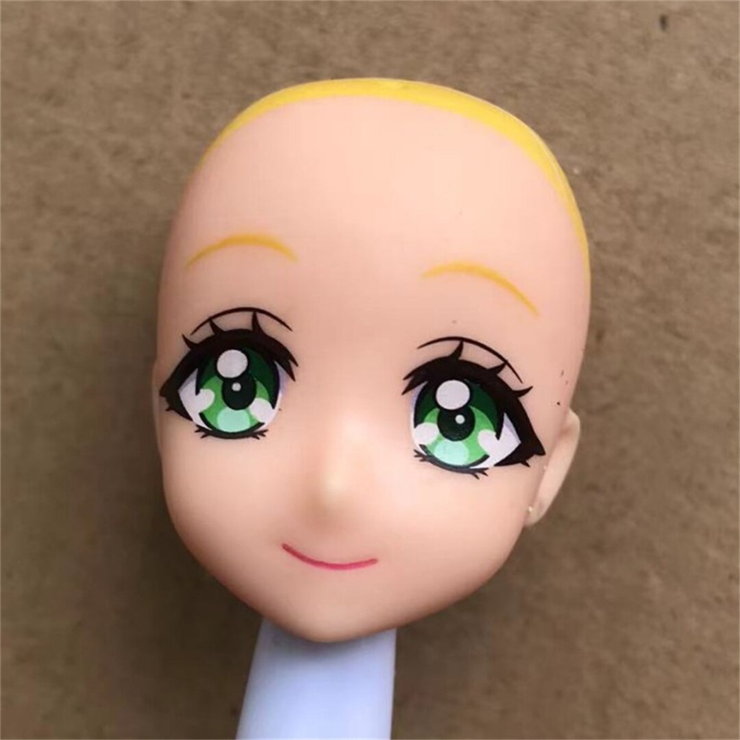 Licca Doll Bald Heads Cute Anime Eyes Doll Toy Girl DIY Dressing Toy Figures Little Twin Licca Doll Maki Miki Toy Girl Gifts. 