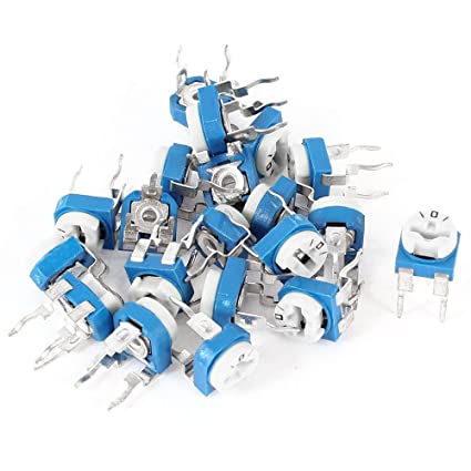 10Pcs- RM065 RM-065 VR 50K Ohm 503  Potentiometer Trimmer Trim Pot 50K Ohm 503 Trimpot Potentiometer Variable Resistor Top Adjustment Single Turn 6mm V/R Electrical Circuitry & Parts. 