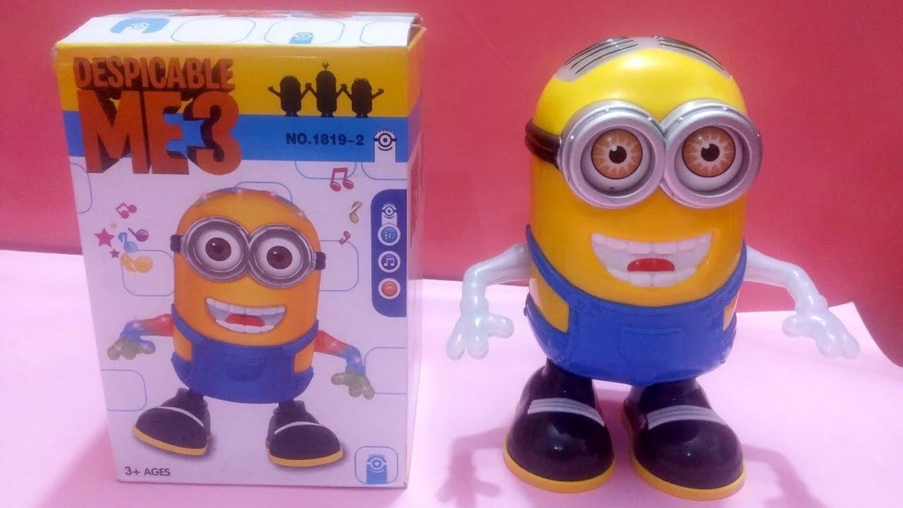 Despicable ME3 Dancing Minion with Music and Flashing Lights Toy. 