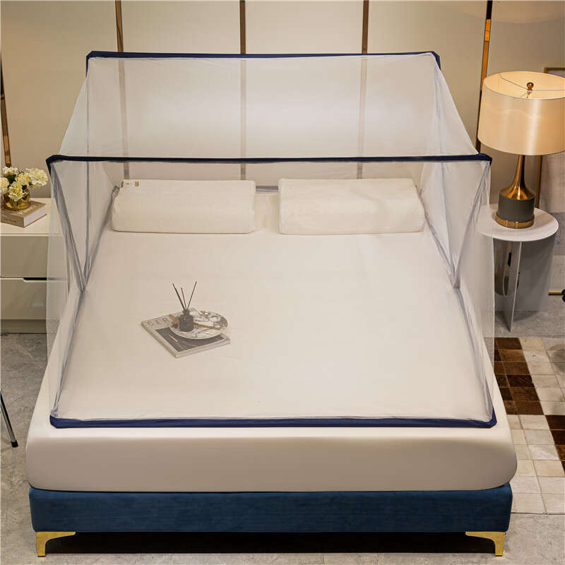 Lazy internet celebrity with the same foldable bottomless net, portable mosquito repellent cover, single person installation free for student up and down bunks. 