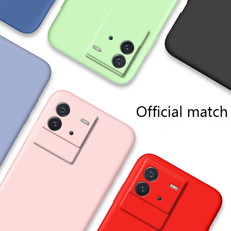 Tokifu IQOO Neo 6 Casing The New Liquid Silicone Phone Case All-inclusive Shockproof Back Cover. 