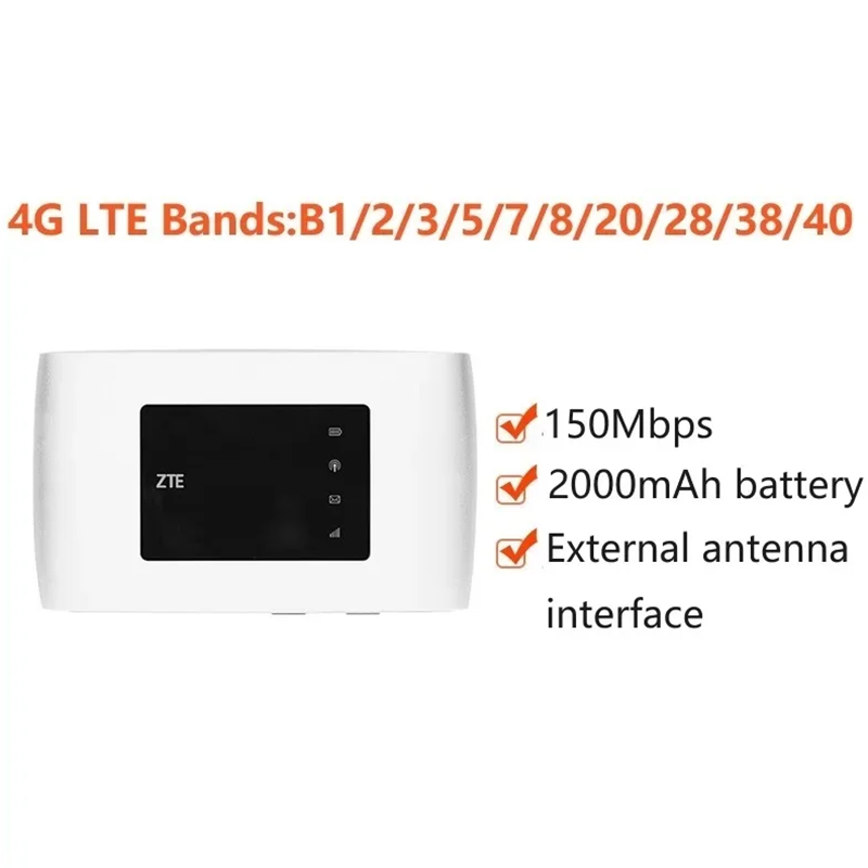 Unlocked ZTE MF920 4G Mobile LTE WiFi Hotspot Router MF920V MF920U. 