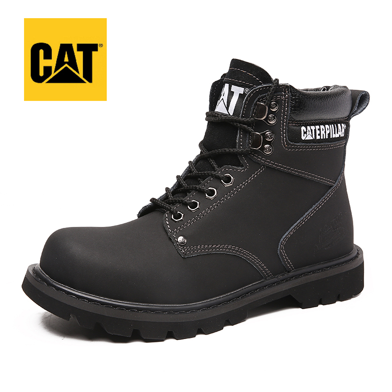Ready Caterpillar Men's Solid Color Soft Toe Work Boots