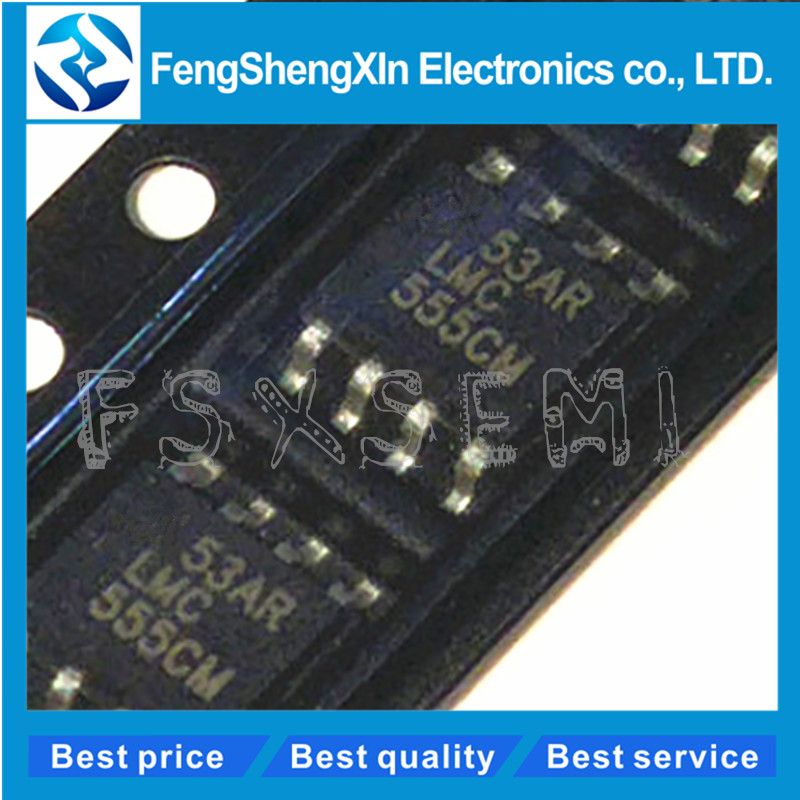 10pcs/lot LMC555 LMC555CMX LMC555 LMC555CM SOP-8 CMOS Timer IC. 