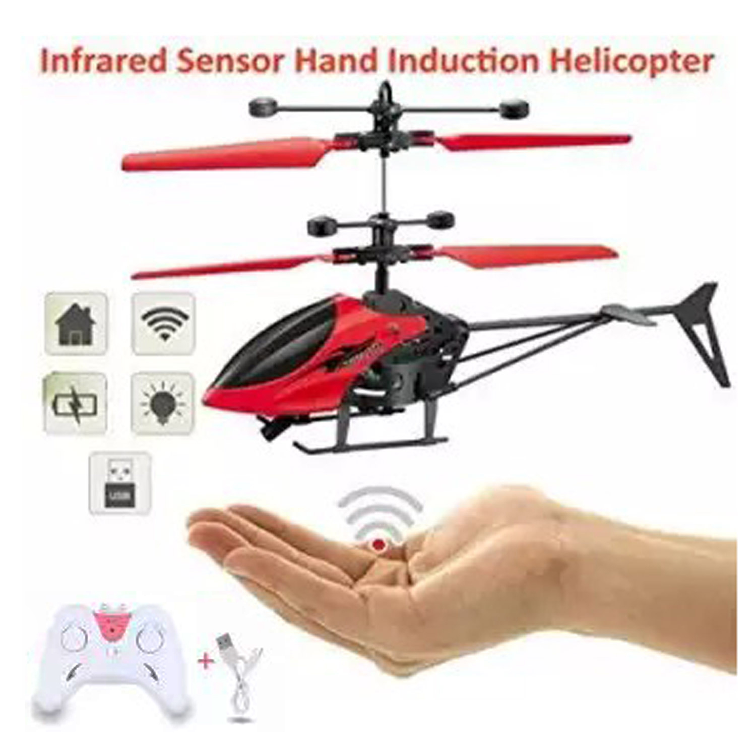 mini helicopter infrared induction aircraft