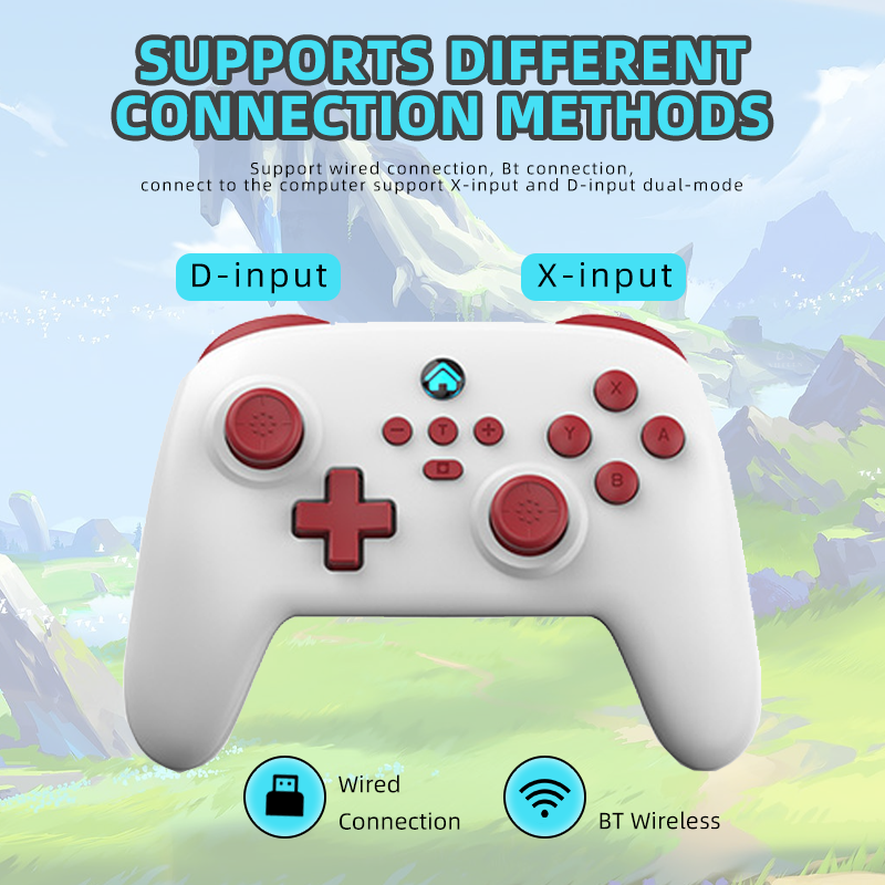 Switch Pro Controller Wireless Game Gamepad for Nintendo Switch OLED/Lite Joyestick For PC/Steam Deck Yuzu Controle. 
