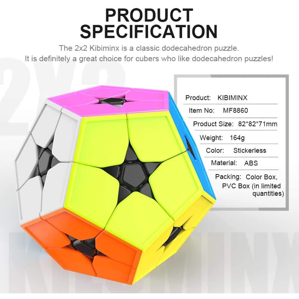 MoYu MoFang JiaoShi Meilong 2x2 Megaminx Dodecahedron Cube Cubing Classroom Meilong Kibiminx Smooth Twist Puzzle Cube Special. 