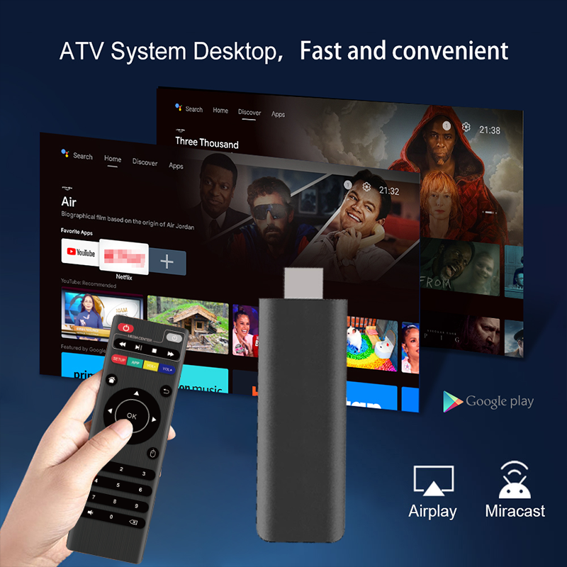 Amlogic S905 Smart TV Stick High Speed 4k WIFI 6 OM Android TV Stick. 
