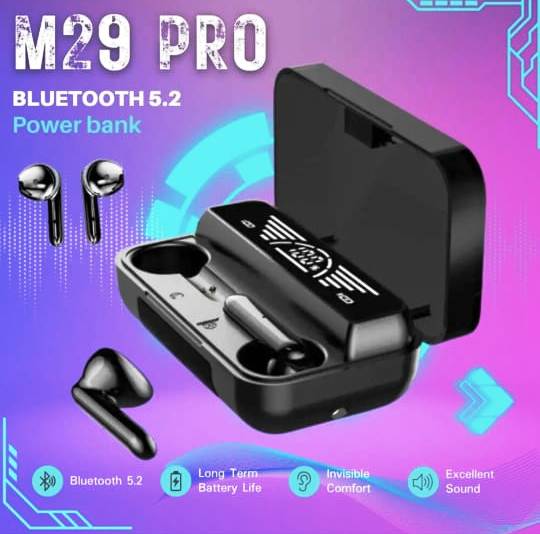 Newest V5.2 BT Wireless Version TWS M29 PRO ENC Wireless Headphones With Touch Control And Dual LED Charging Display Bluetooth Headset - Bluetooth Headphone. 