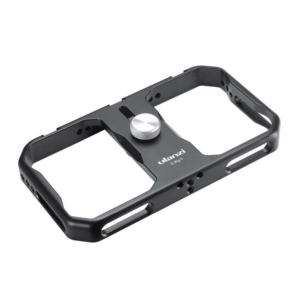 Ulanzi U-Rig II Universal Metal Video Cage for Smartphone Filmmaking Case with Cold Shoe Slots Stabilizer Stabilizing Hand Grip Tripod Mount Compatible with iPhone Android Phones. 