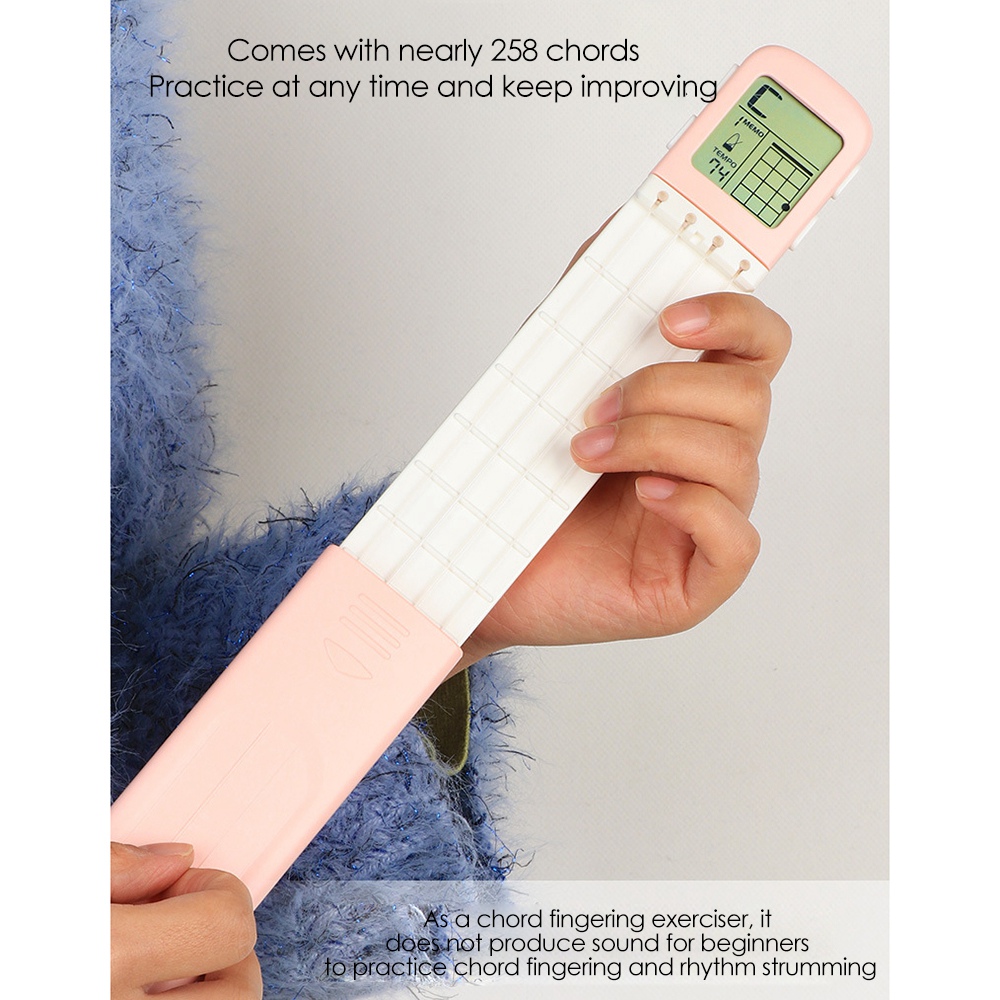 Portable Ukulele Chord Trainer Uke Fingering Practice Tool B. 
