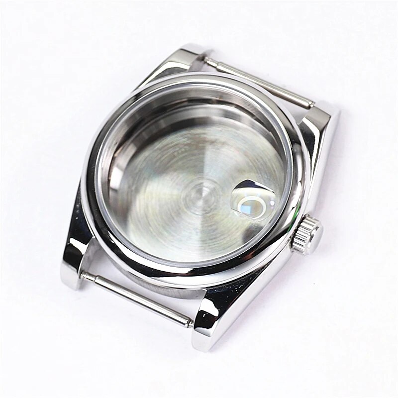 36mm 39mm Oyster Design Rounded Edge Sapphire Crystal 316l Steel Waterproof Watch Case For Nh35a Nh36 Movement Seiko Skx007 MODs. 