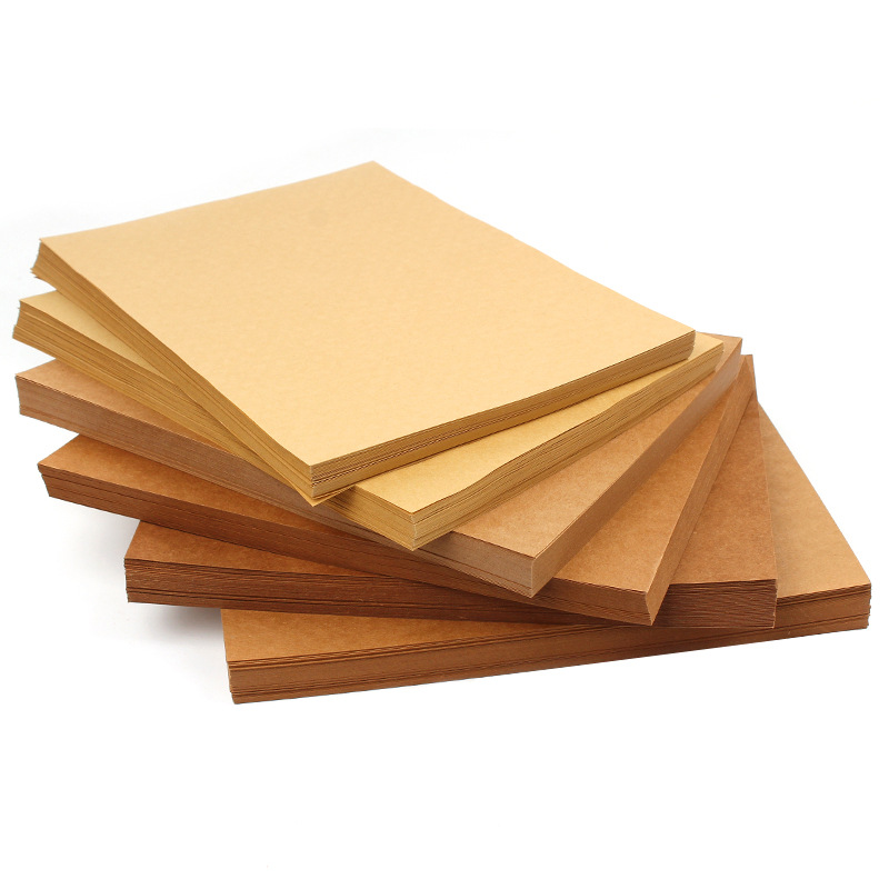 70-200gsm 10/20/50pcs High Quality A4 Brown Kraft Paper DIY Handmake Card Making Craft Paper Thick Paperboard Cardboard Amour zii. 