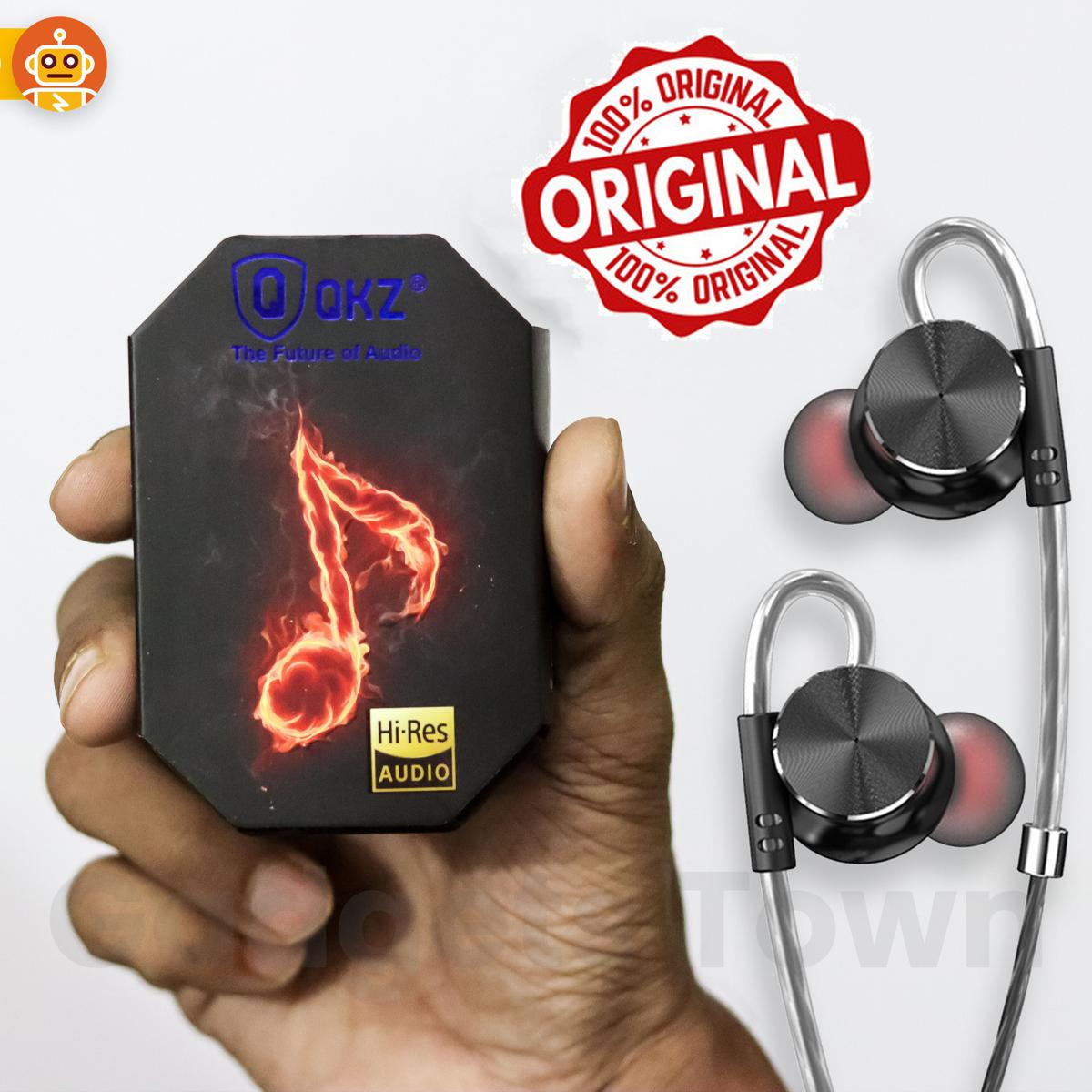 Qkz DM10 Zinc Alloy Metal Earphone - Black - Headphone