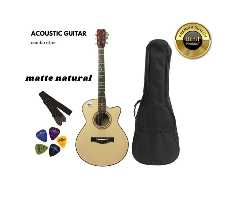 Matte Natural Acoustic Guitar 2024 Edition