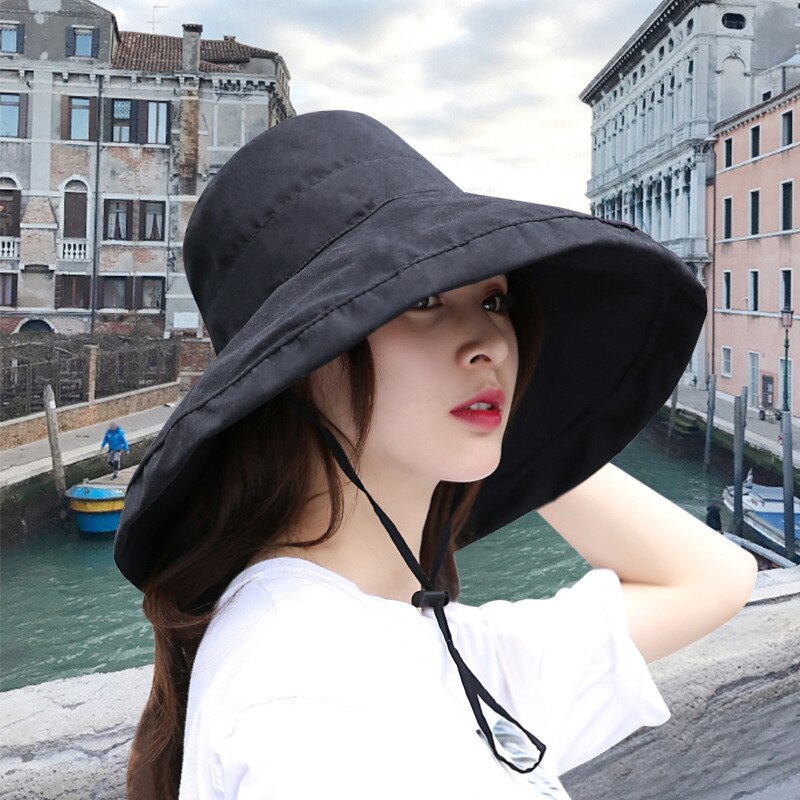 korean wide brim hat