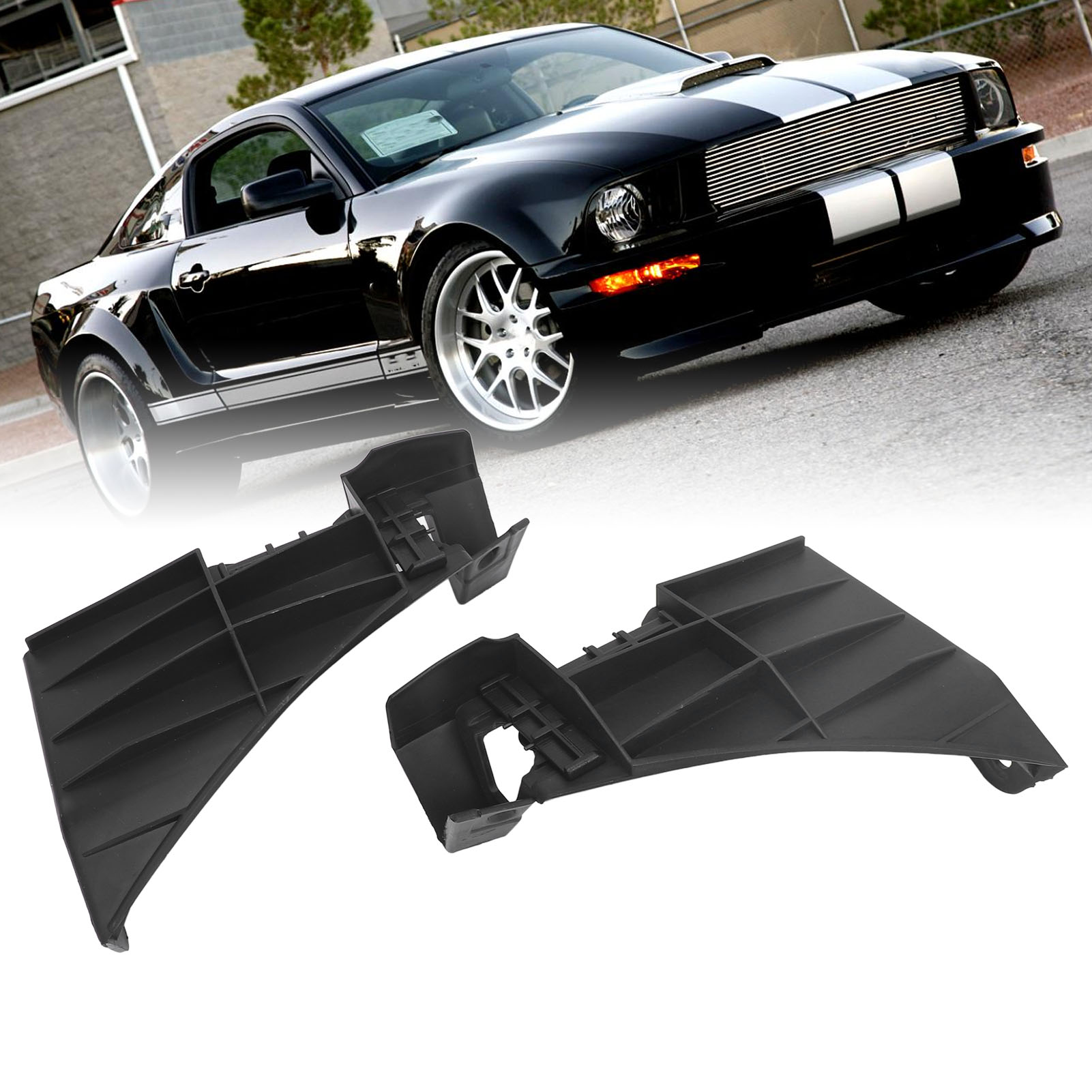 Bumper Support Bracket Cover Easy Installation 5R3Z17C861AA 1 Pair for Mustang 2005 To 2009. 