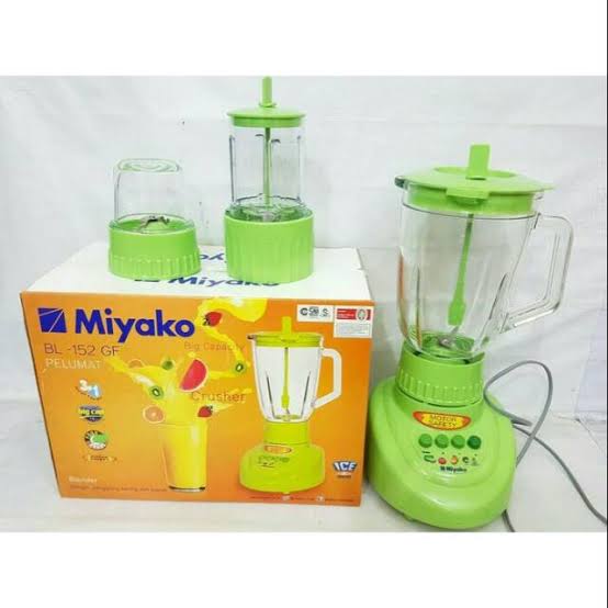 Miyako BL-152 PF-AP Multi Purpose 3 IN 1 Blender machine 1.5 Liter Unbreakable Jug Indonesia Made. 