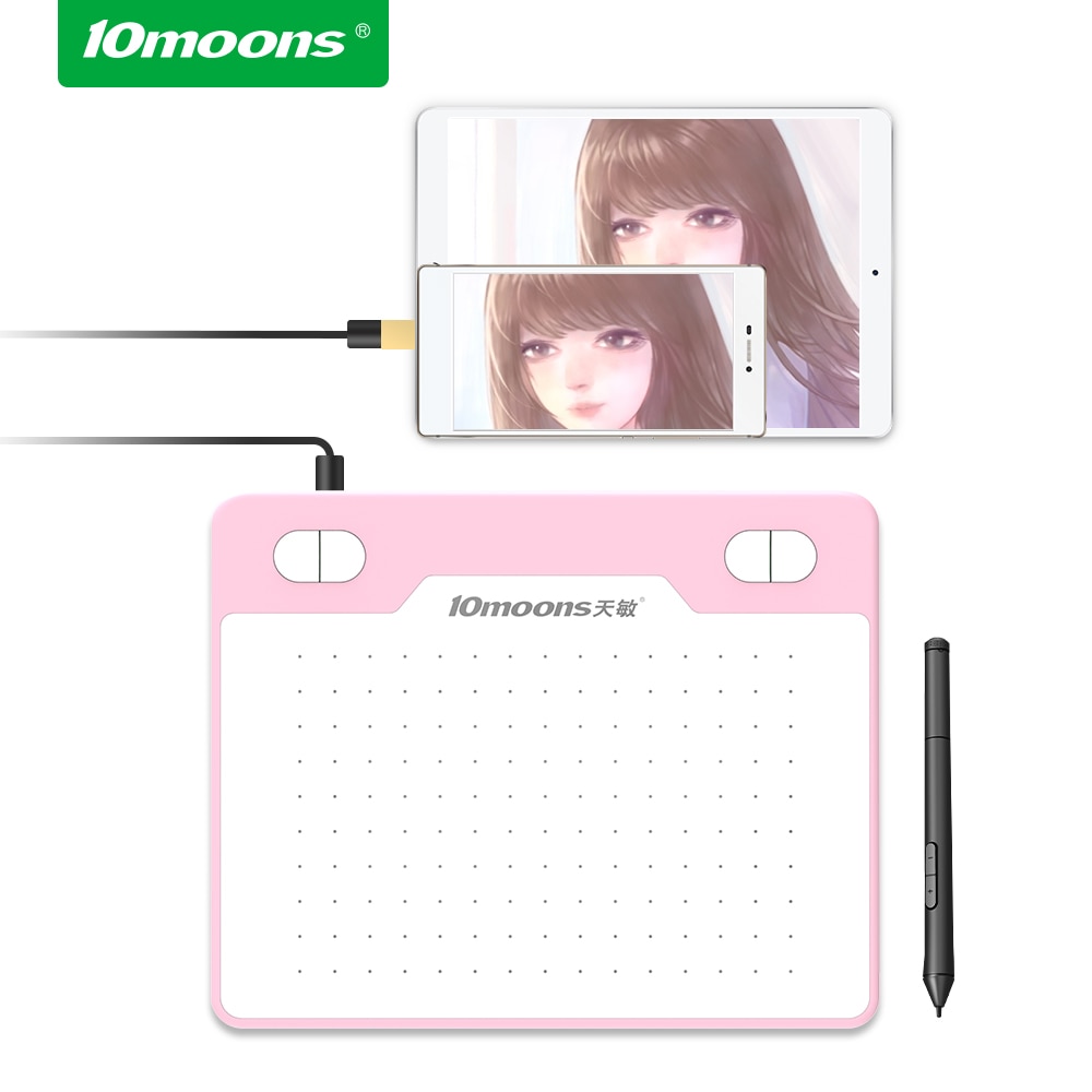10moons T503 Ultra-Light Graphic Drawing Tablet Signature Pad 8192 Levels No Need Charge Pen For Android Device. 