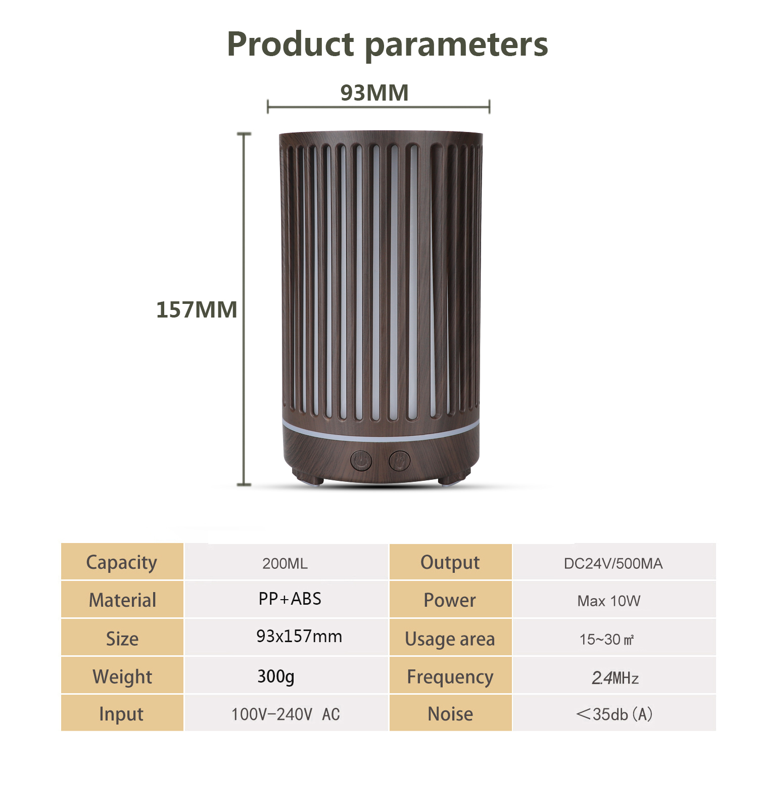 Tuya smart aroma diffuser wifi wireless oil essential diffuser air Humidifier Mist with LED Light App and Voice Remote Control. 