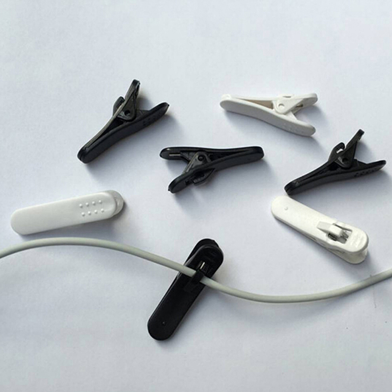 20 x Headphone earphone cable cord wire lapel collar clip nip clamp mount holder Creek