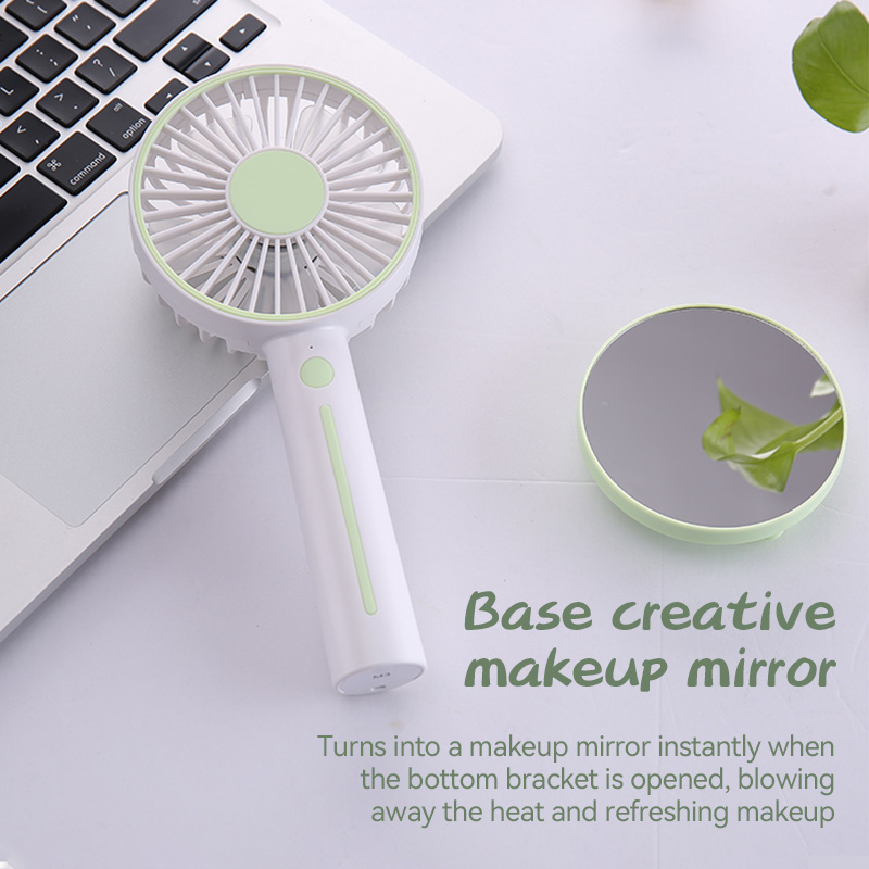 KIVEE FA29 Rechargeable Portable USB Fan Three Gear Adjustable Handheld Mini Fan Wind Power Ultra Quiet Convenient Handheld Fan Rechargeable Cute Square Cooling Fan For Outdoor Home Office Keep Cool with Kivee. 