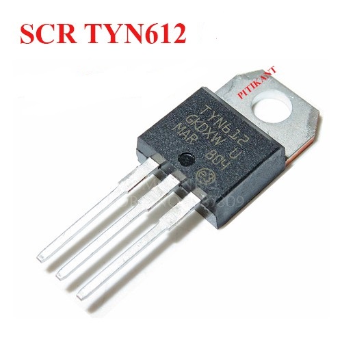 A Class TYN612 IC TYN612 Thyristor 12A 600V Unidirectional TYN612 SCR Thyristor TO-220 Silicon Control Rectifier Transistor 3 Pin Leads IC. 