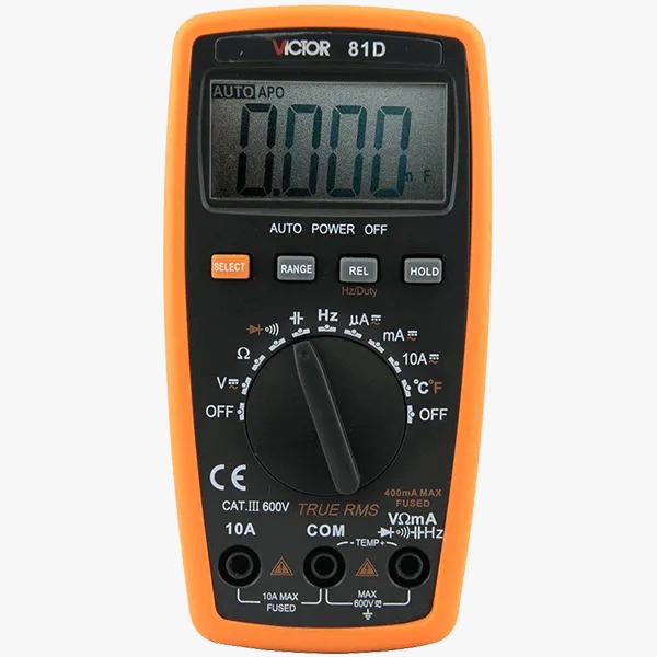 VICTOR VC81D Digital Multimeter Pocket Size Mini AC DC Voltage Current Tester - Kings Trading. 
