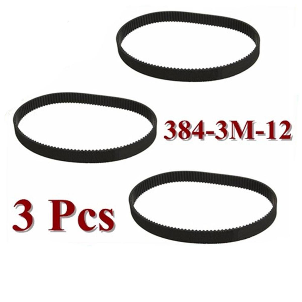 2PCS New Replacement Rubber Toothed 384mm Length Motorcycle Drive Belt HTD 384-3M-12 Escooter Electric Scooter ATV