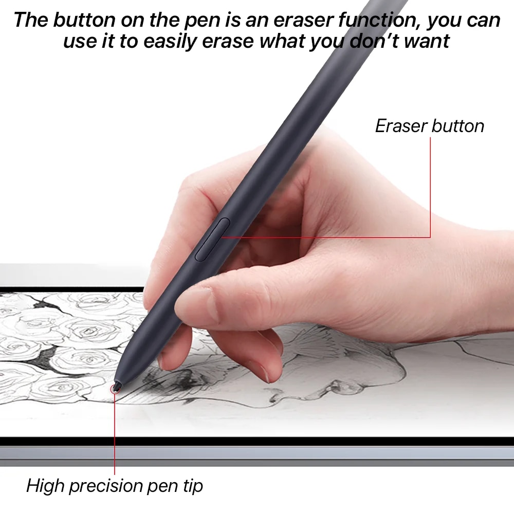 S Pen for Samsung Galaxy Tab S6 Lite S7 FE S8 Plus S9 Ultra Stylus for Samsung Pen with Pressure Sensing Eraser Touch Pen Pencil. 