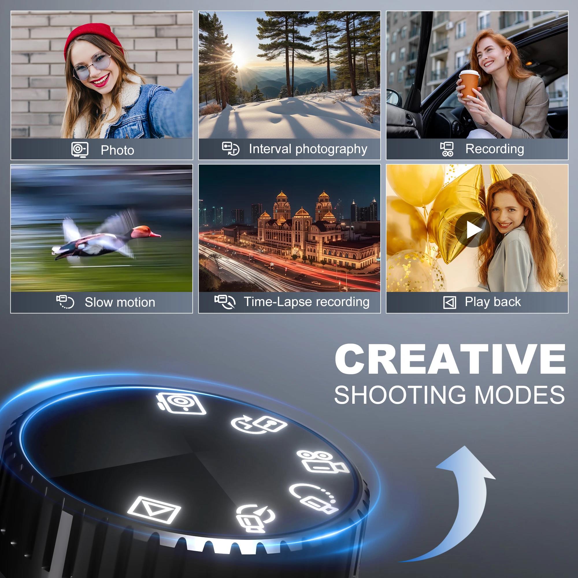 NBD Photography Digital Camera 48MP 4K Video/Vlog Camera with WiFi 60FPS Auto Focus Travel Camera for Photography Beginners. 
