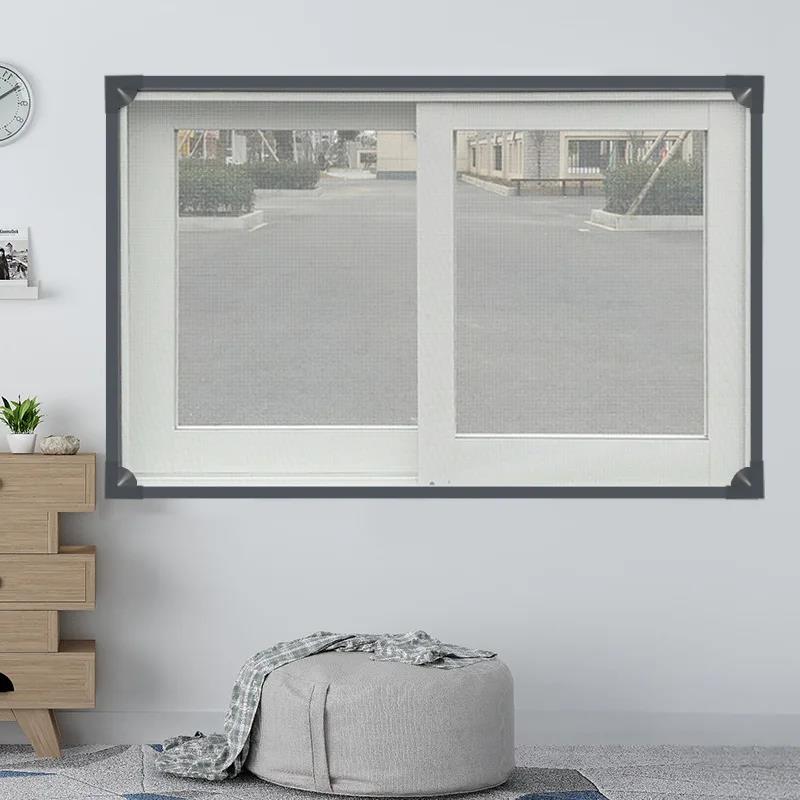 New magnetic mosquito net for window screen mesh custom magnet ventilated tulle curtains adjustable and easy to install. 