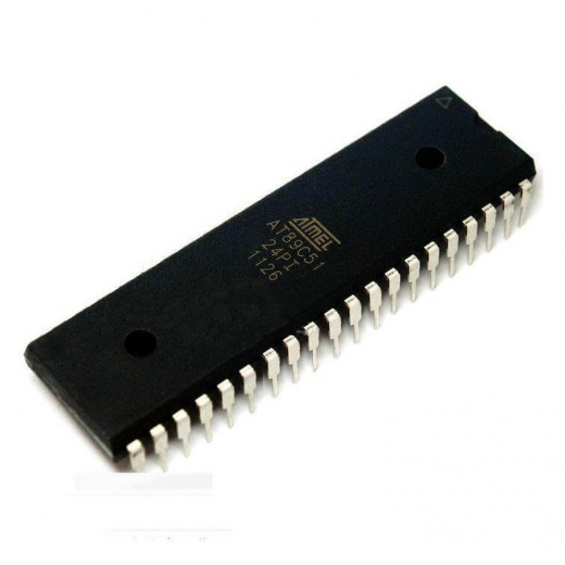 AT89C51 89S51 AT89C51-24PI AT89C51-24PU AT89C51-24PC IC DIP-40 Microcontroller IC 8-Bit 24MHz 4KB Flash Memory Through Hole Integrated Circuits MCU Chip Leads. 
