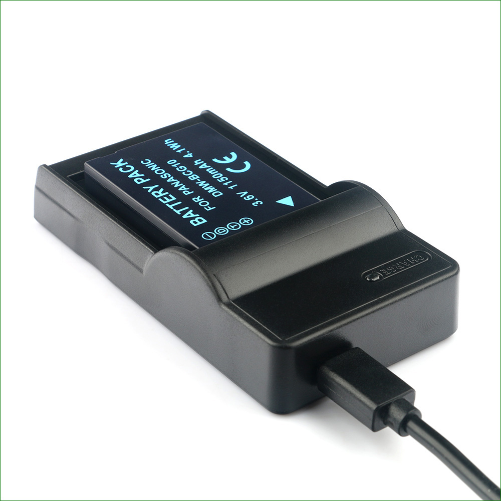 DMW-BCG10 BCG10E BCG10PP DE-A65 Digital Camera Battery Charger for Panasonic DMC-ZS20 ZS25 TZ6 TZ7 TZ8 TZ10 TZ18 TZ20 TZ22. 