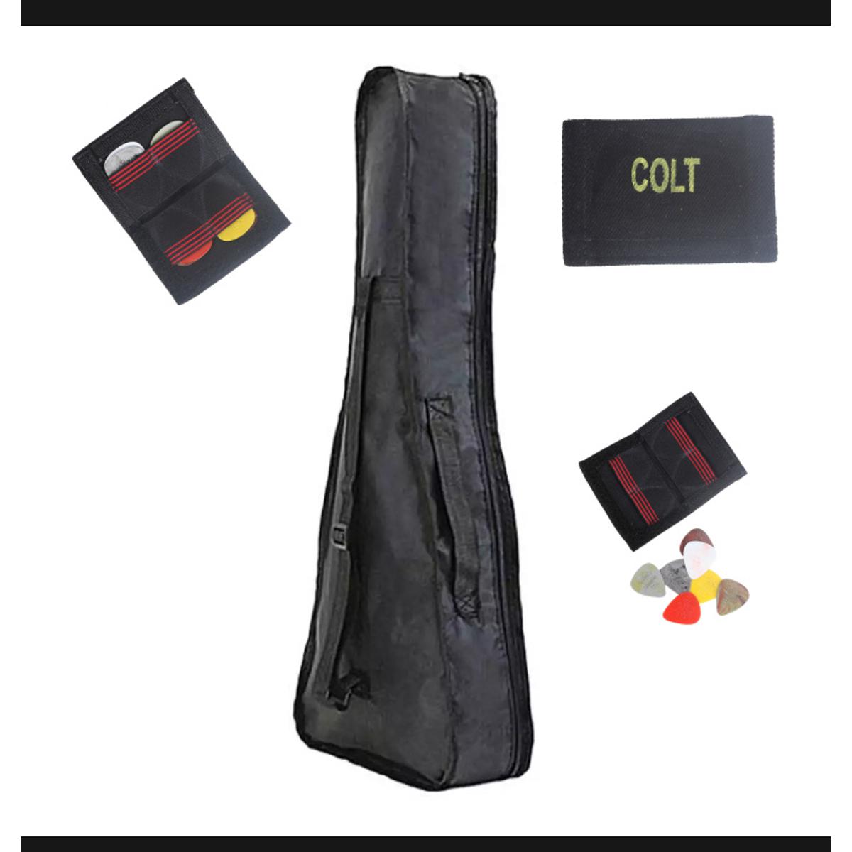 Ukulele gig bag(for 21/24/26 inch)+Pick wallet+10 pieces pick